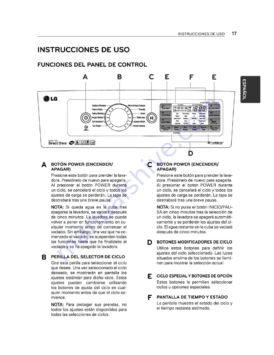 LG WT5480C Скачать руководство пользователя страница 55