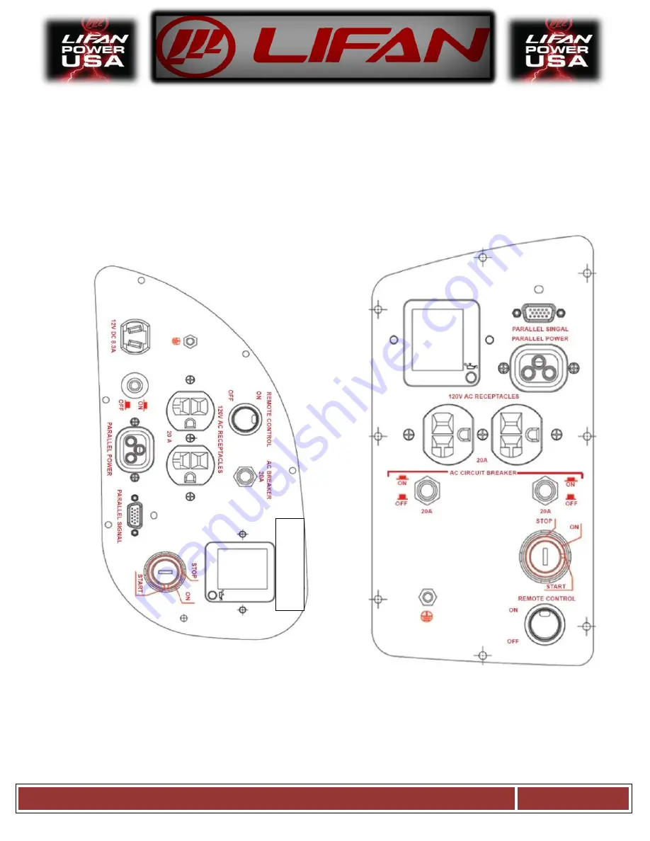 LIFAN	 Power USA ENERGY STORM ESI2500iER-EFI-CA Скачать руководство пользователя страница 14