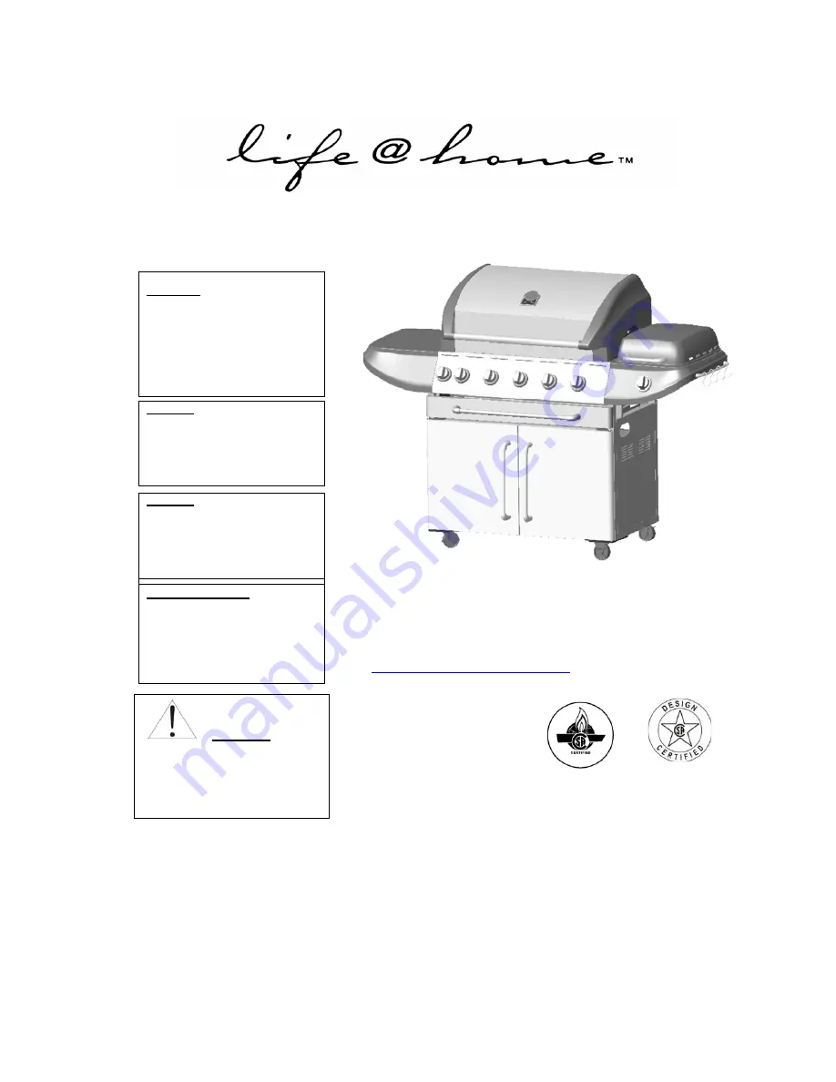 Life Home GSC3218JBN Скачать руководство пользователя страница 1