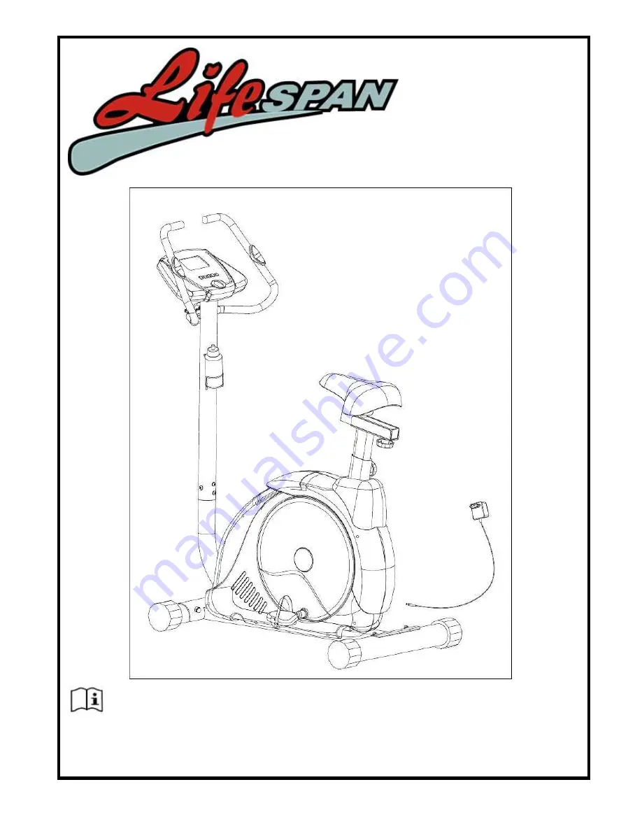 LifeSpan Exer 75 Owner'S Manual Download Page 1