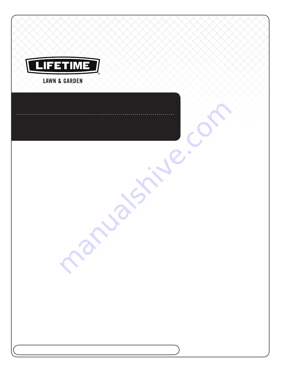 Lifetime 0112 Owner'S Manual Download Page 1