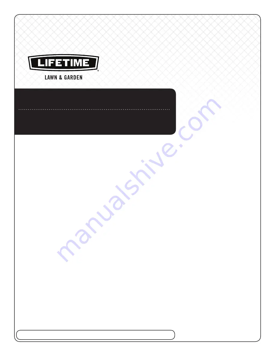 Lifetime 0150 Owner'S Manual Download Page 1