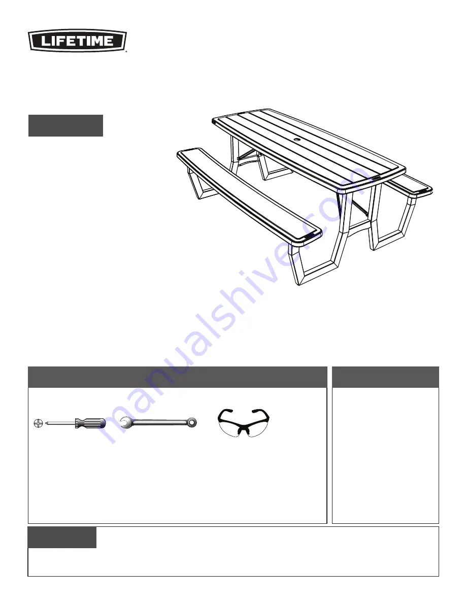 Lifetime 1902245 Assembly Instructions Manual Download Page 1