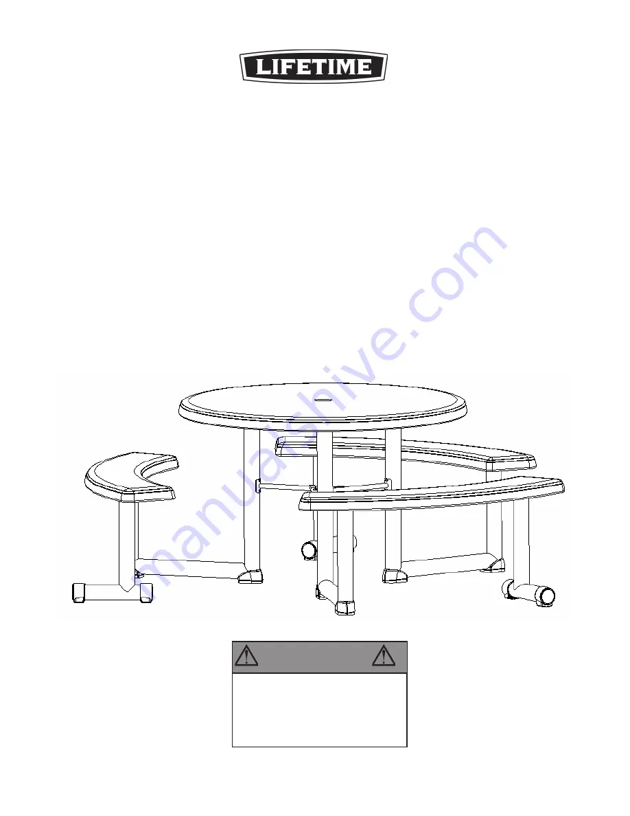 Lifetime 2129 Assembly Instructions And Owner'S Manual Download Page 1