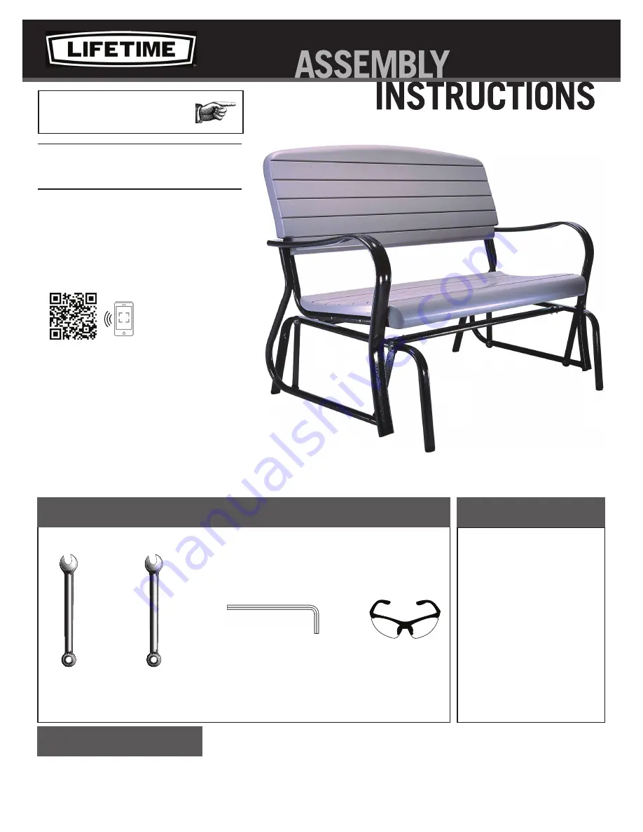 Lifetime 2871 Assembly Instructions Manual Download Page 1