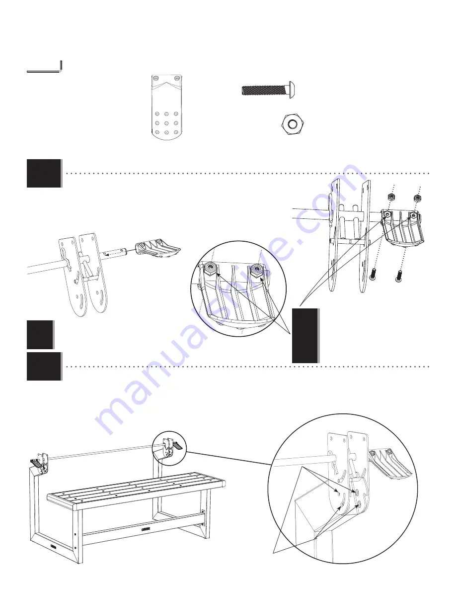 Lifetime 5' CONVERTIBLE BENCH Скачать руководство пользователя страница 14