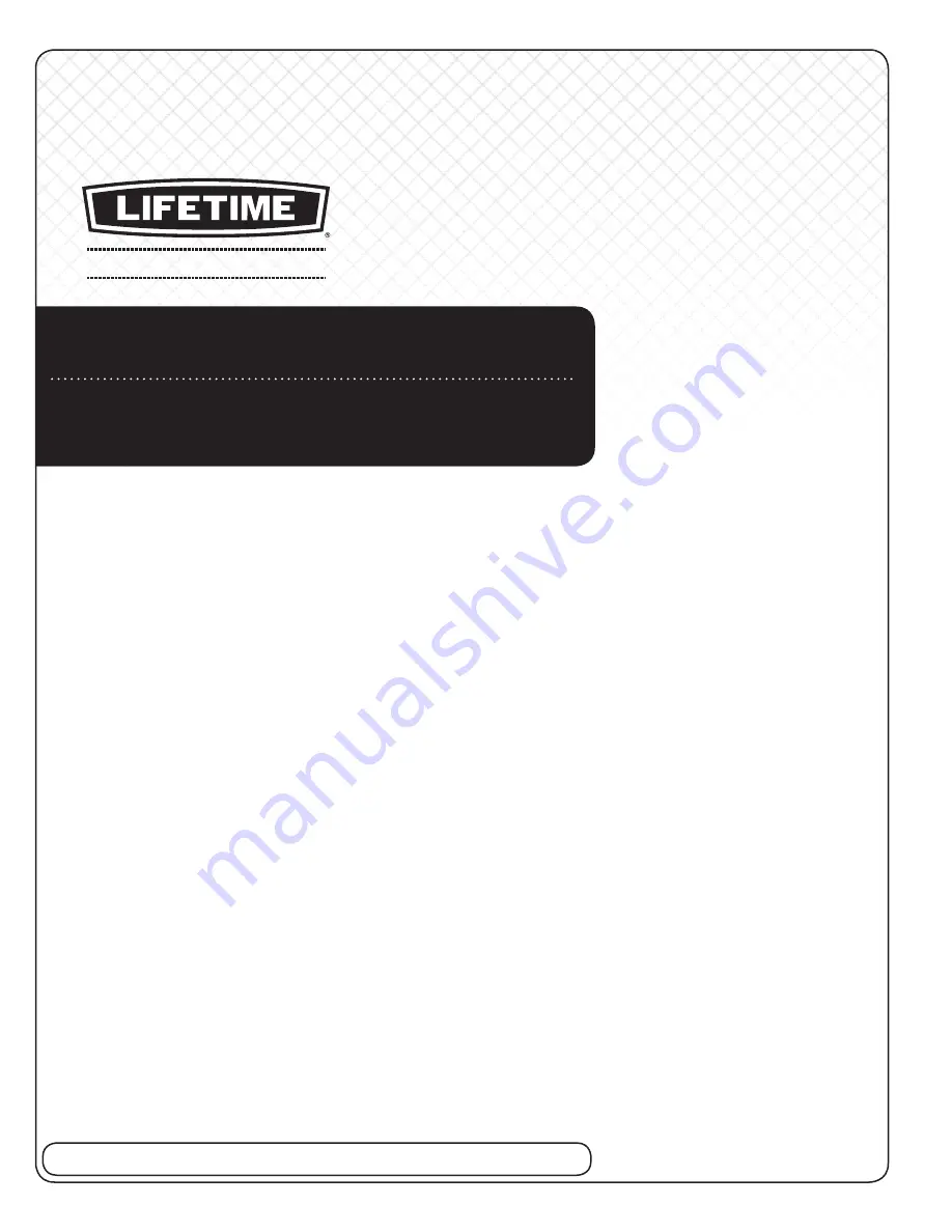 Lifetime 60028 Owner'S Manual Download Page 1