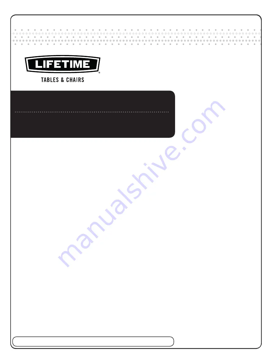 Lifetime 60030 Owner'S Manual Download Page 1