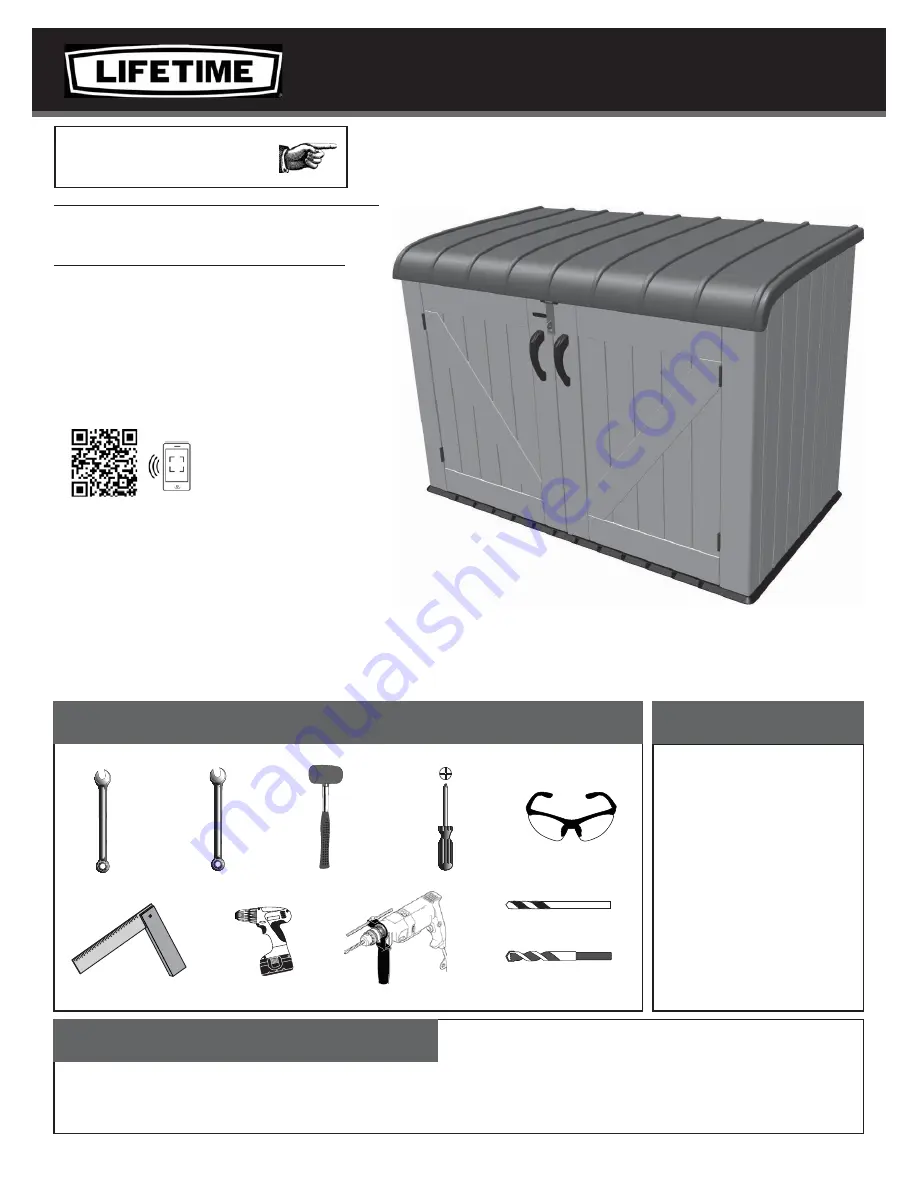 Lifetime 60170 Assembly Instructions Manual Download Page 2