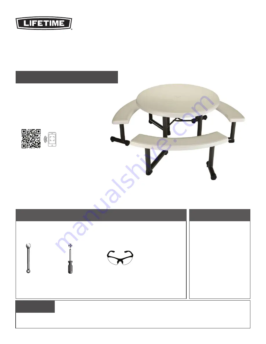 Lifetime 60205 Assembly Instructions Manual Download Page 1