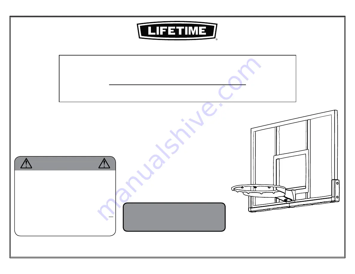 Lifetime 73729 Assembly Instructions And Owner'S Manual Download Page 1