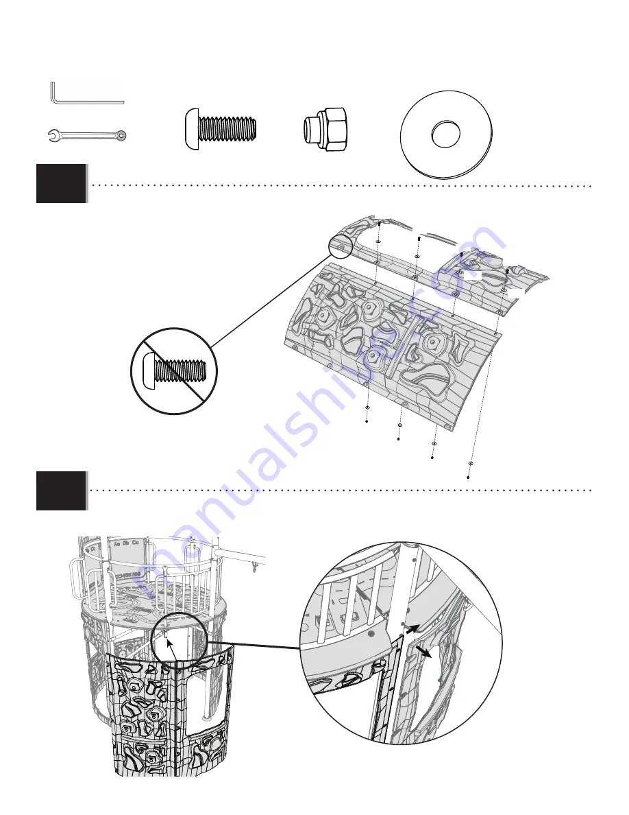 Lifetime ADVENTURE TOWER 90830 Assembly Instructions Manual Download Page 72