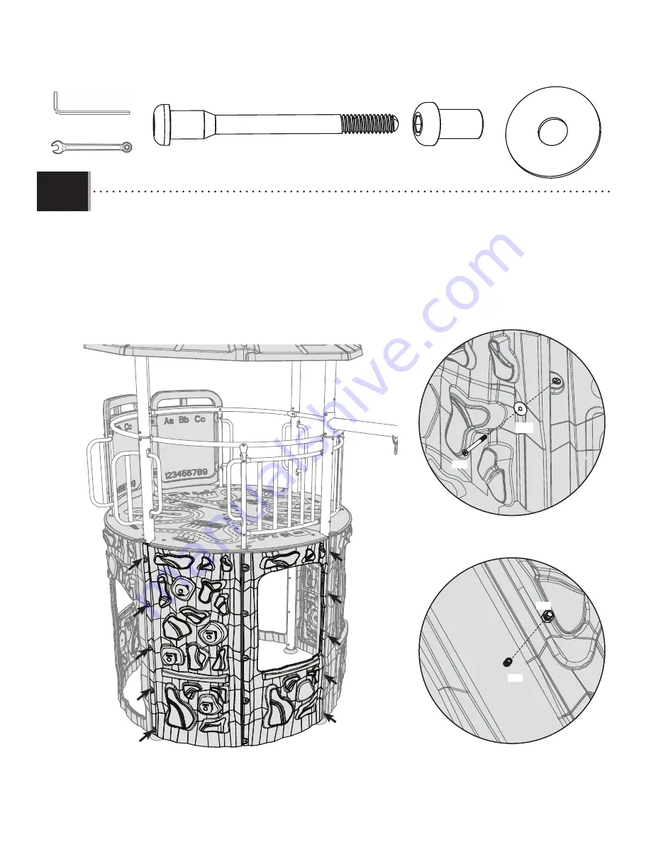 Lifetime ADVENTURE TOWER 90830 Assembly Instructions Manual Download Page 74