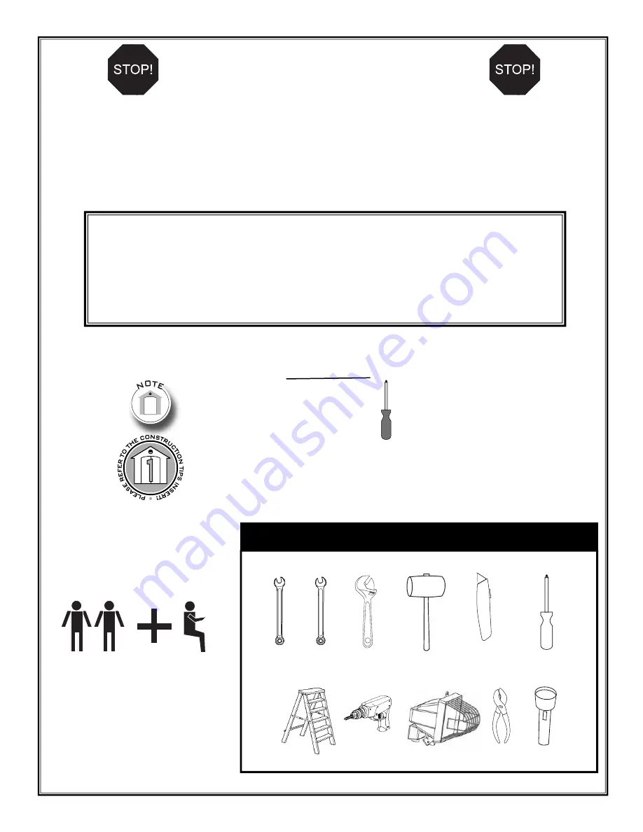 Lifetime Sentinel 6404 Owner'S Manual And Assembly Instructions Download Page 3