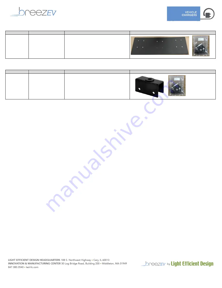 Light Efficient Design breezEV EVC-L2-D Series Install Manual Download Page 6