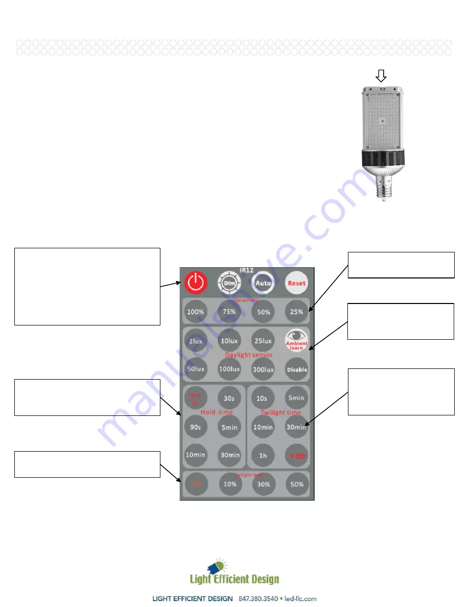 Light Efficient Design LED-8090MXX-G4-OCC Скачать руководство пользователя страница 2