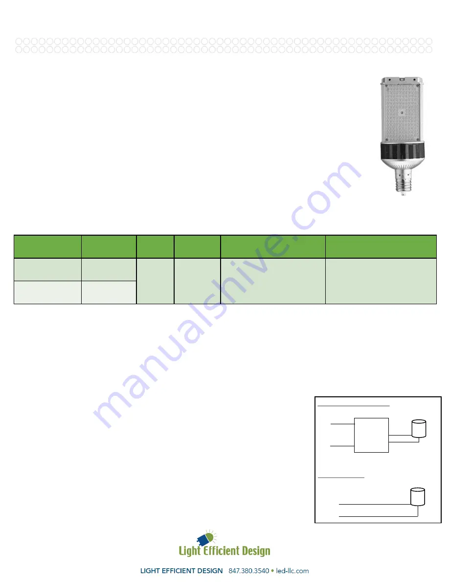 Light Efficient Design LED-8090MXX-G4-OCC Скачать руководство пользователя страница 5