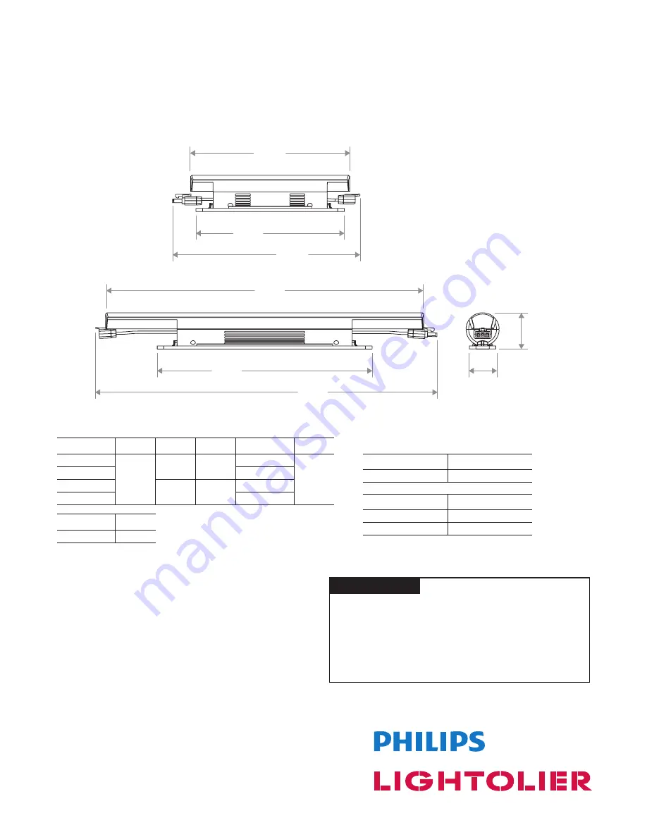 Lightolier CWL Specification Download Page 1