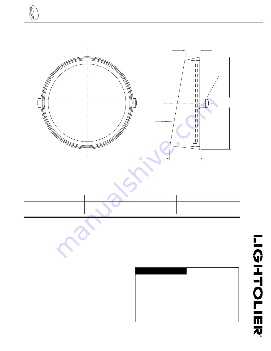 Lightolier Lytespan 83T6S Specification Download Page 1