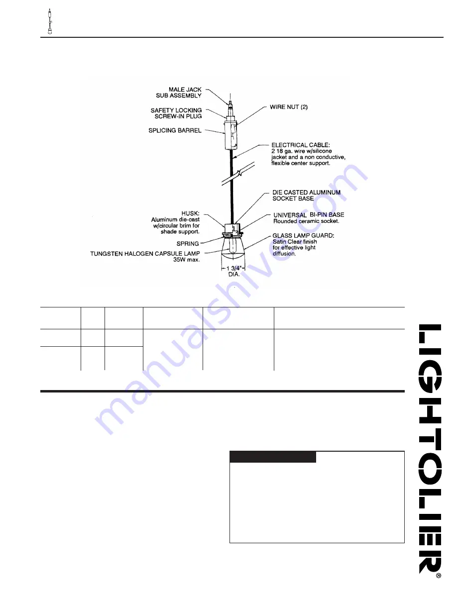 Lightolier Lytespan 8629WH Скачать руководство пользователя страница 1