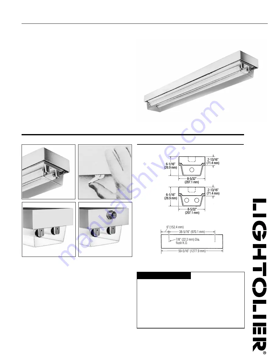 Lightolier SC4WC232 Скачать руководство пользователя страница 1