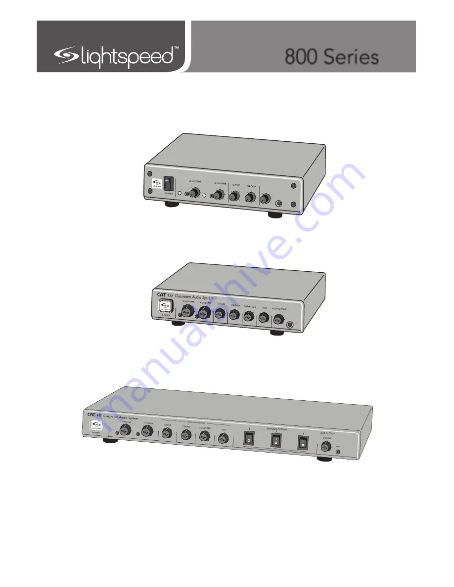 Lightspeed Cat 885 Скачать руководство пользователя страница 1