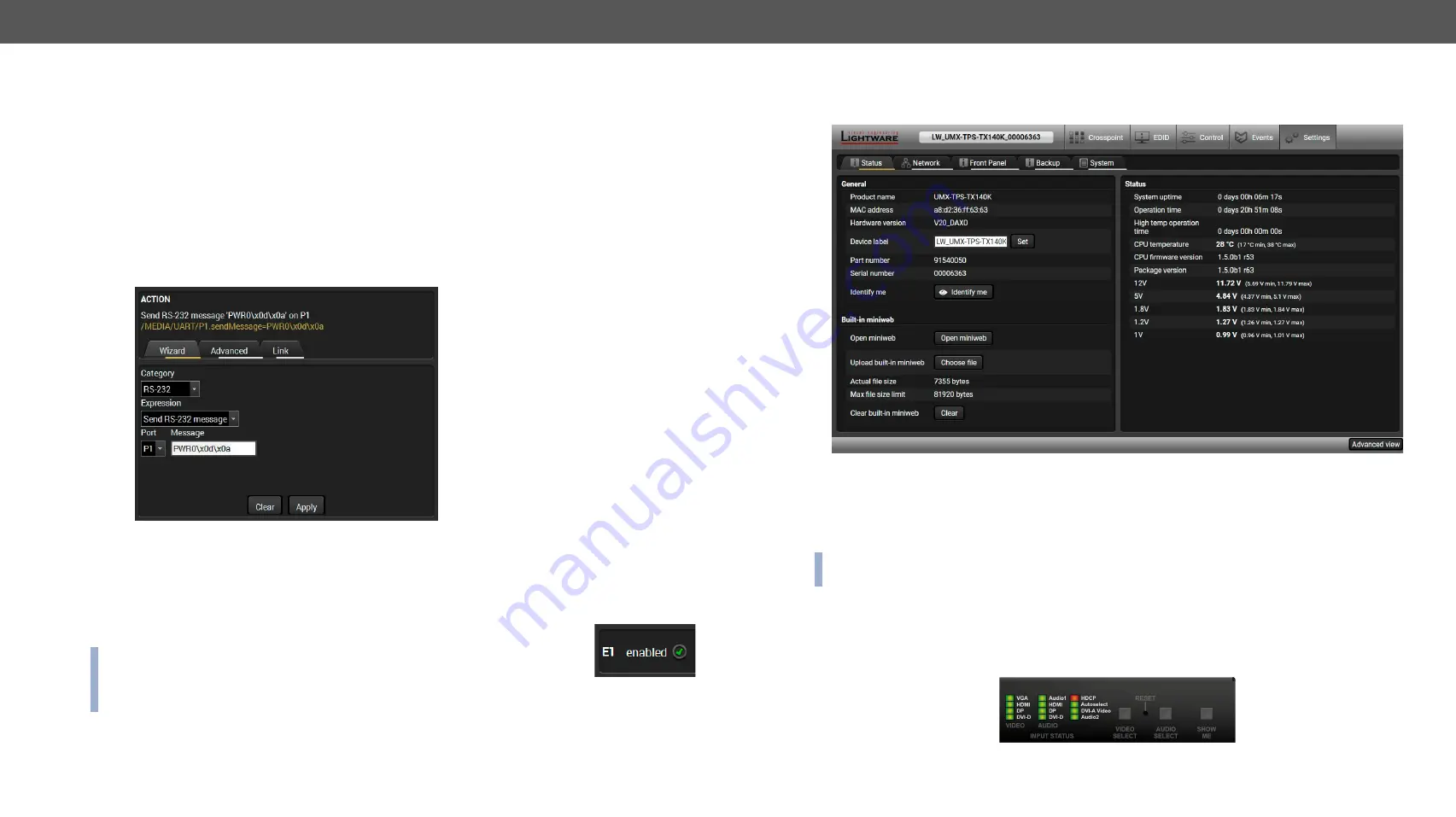 Lightware FP-UMX-TPS-TX120 User Manual Download Page 78