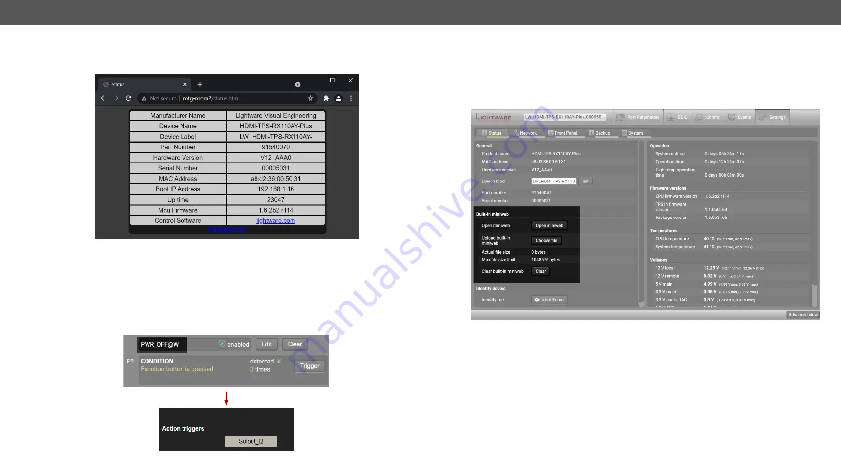 Lightware HDBaseT HDMI-TPS-RX110AY User Manual Download Page 60