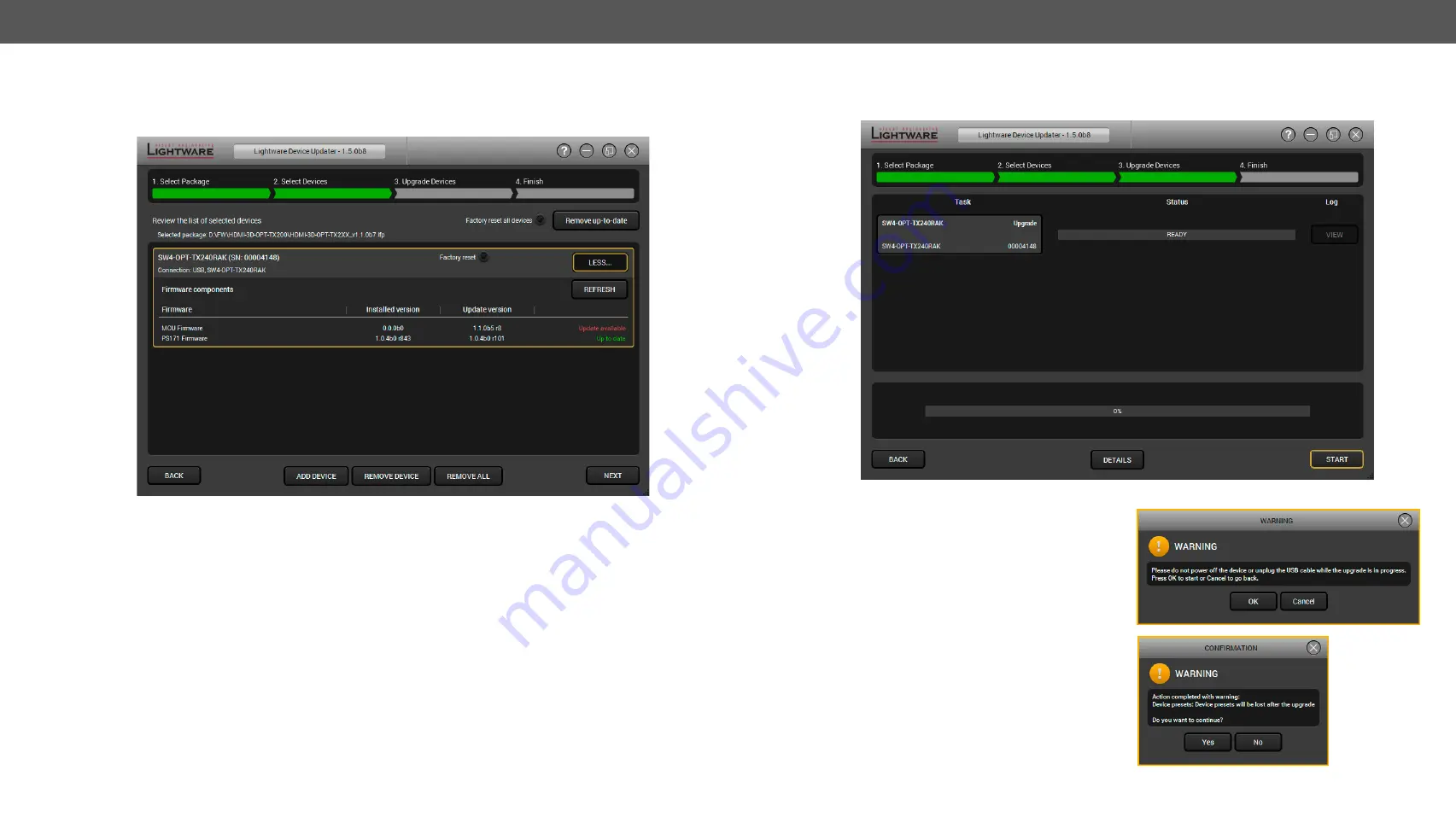 Lightware HDMI-3D-OPT-RX150RA Скачать руководство пользователя страница 80