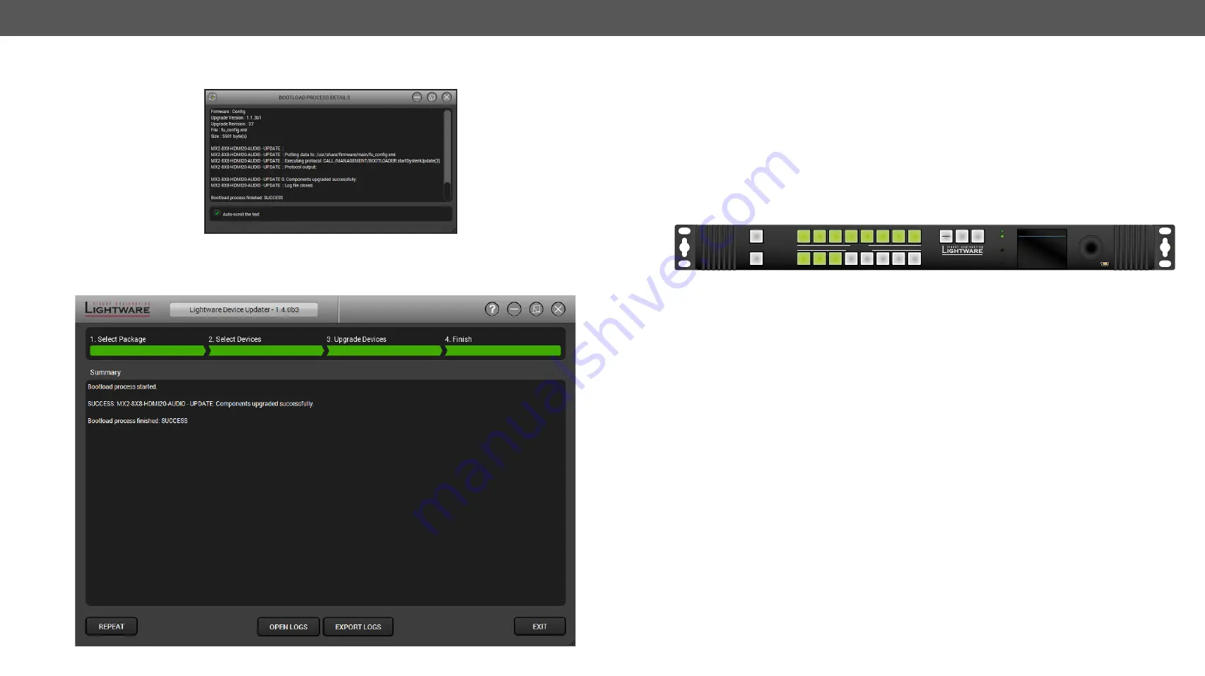 Lightware MX2-8X8-HDMI20-AUDIO Скачать руководство пользователя страница 61