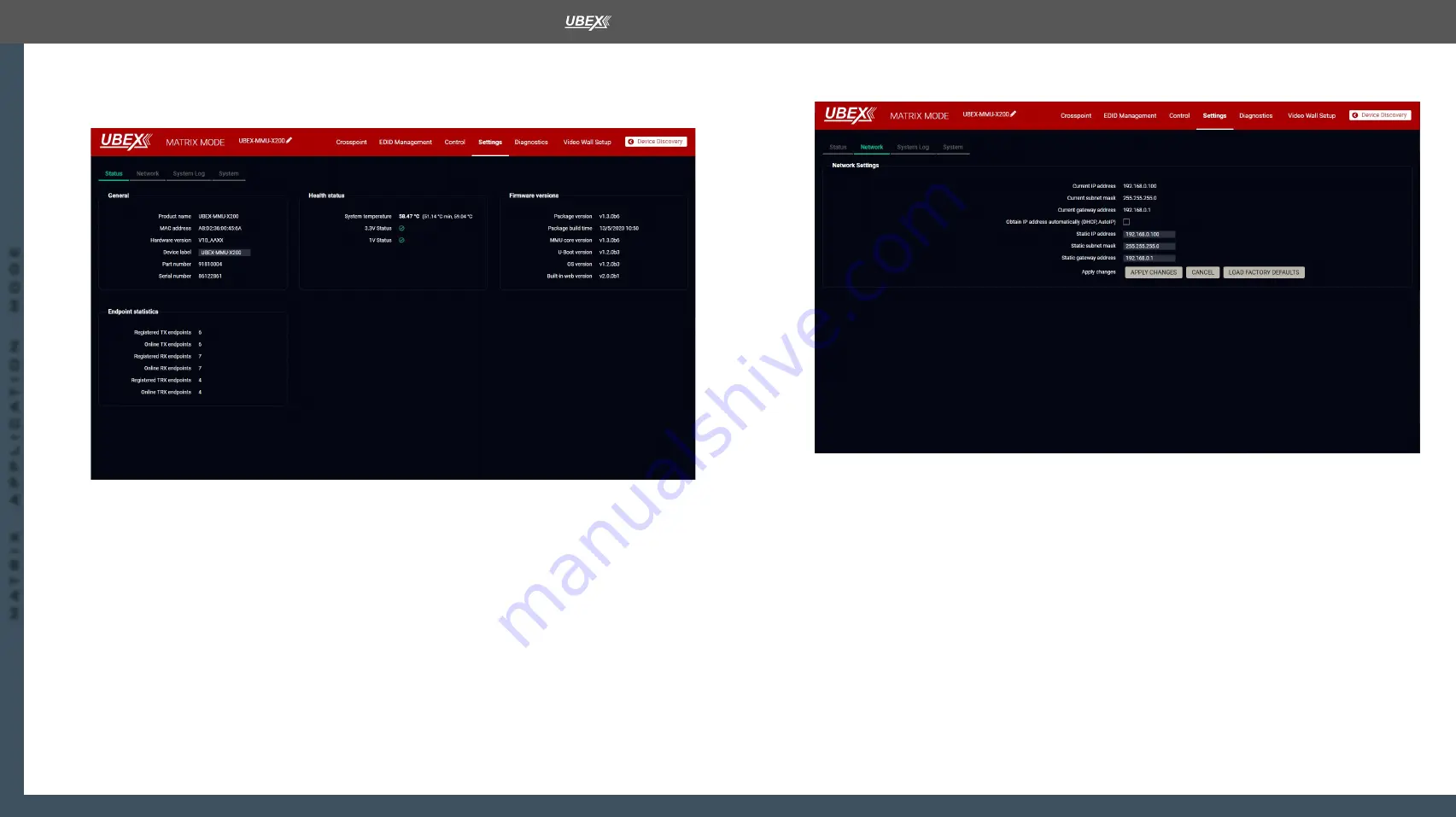 Lightware UBEX-MMU-X200 User Manual Download Page 120