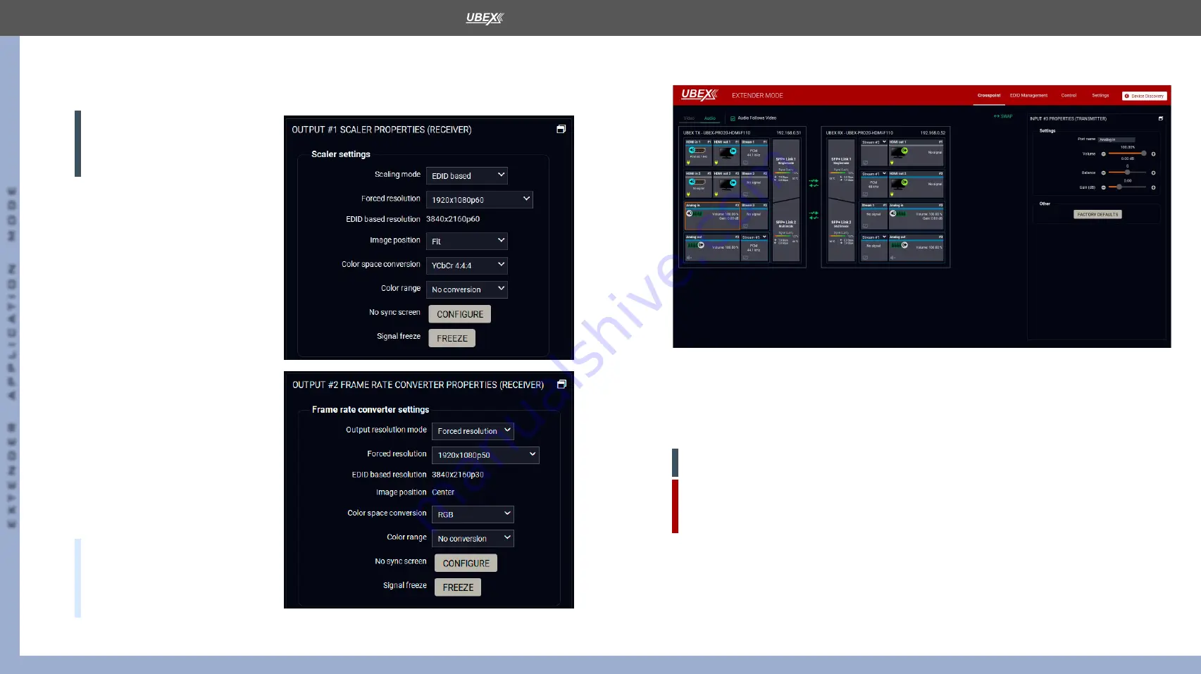 Lightware UBEX-PRO20-HDMI-F100 User Manual Download Page 49