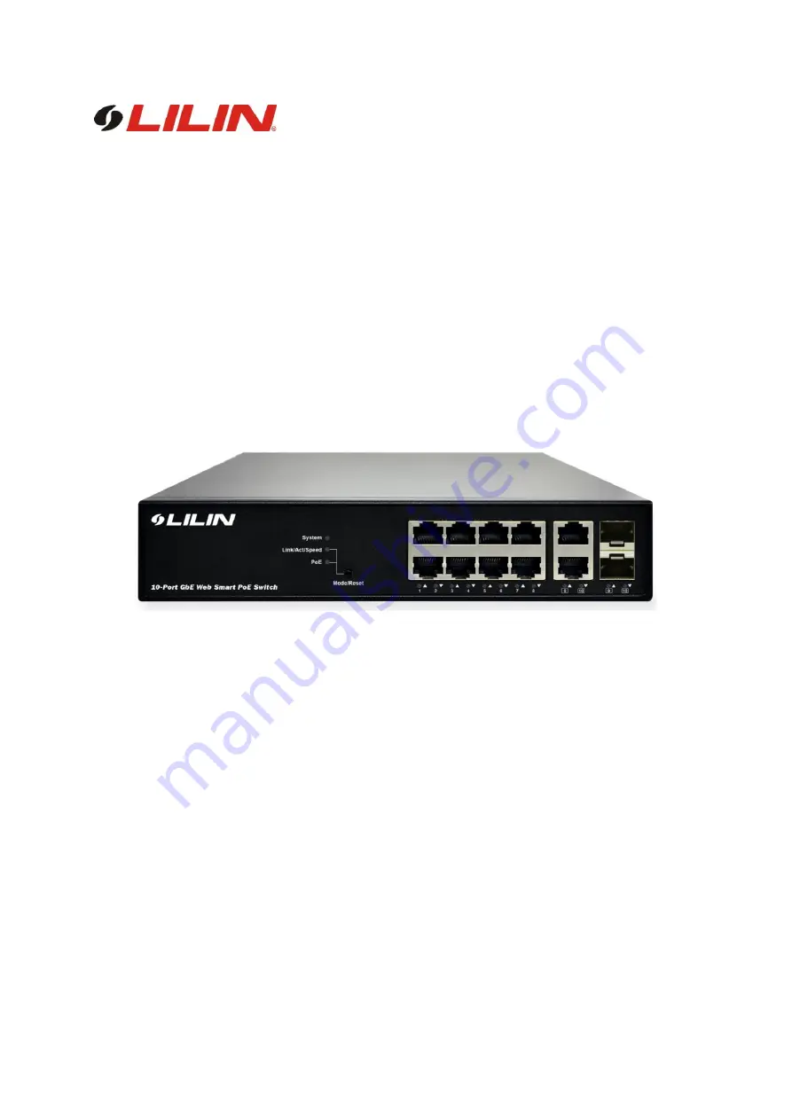 Lilin PS3108C Скачать руководство пользователя страница 1