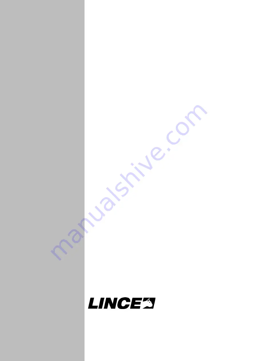 Lince 4043GR868BOBBY Installation, Operation And Maintenance Manual Download Page 16