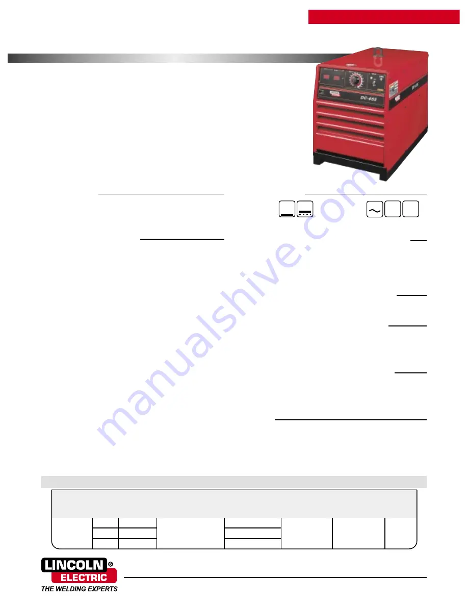 Lincoln Electric IDEALARC DC-655 Скачать руководство пользователя страница 1