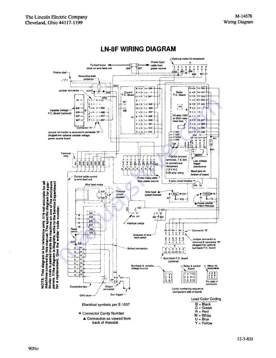 Lincoln Electric IM274-A Operator'S Manual Download Page 128