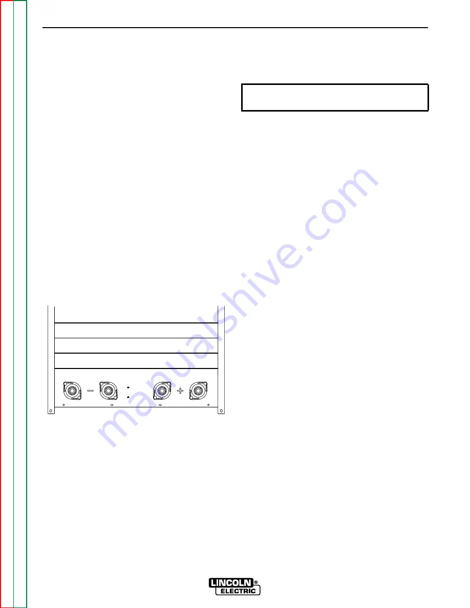 Lincoln Electric MULTI-SOURCE Service Manual Download Page 11