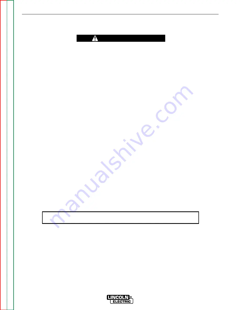 Lincoln Electric MULTI-SOURCE Service Manual Download Page 63