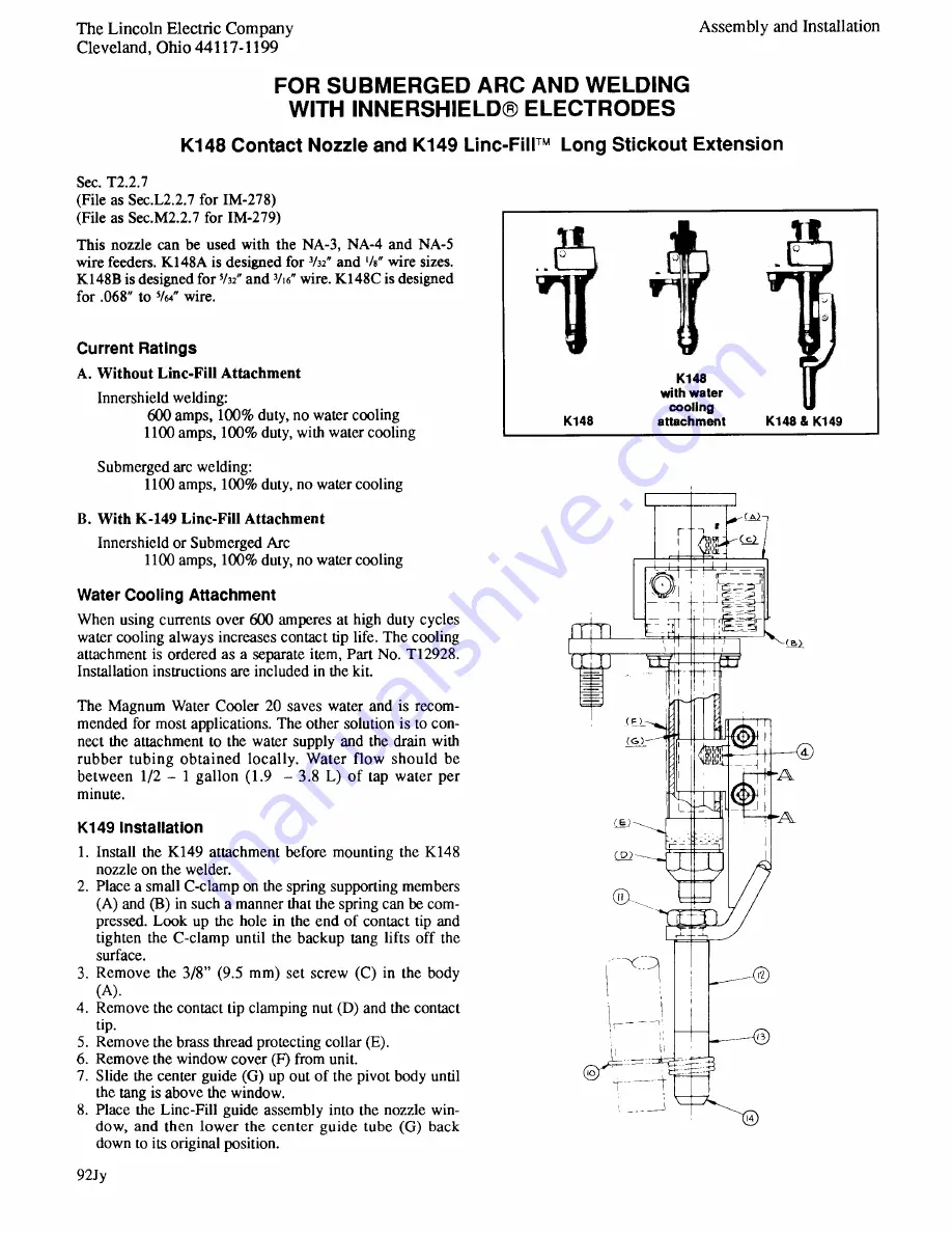 Lincoln Electric NA-5 Operator'S Manual Download Page 19