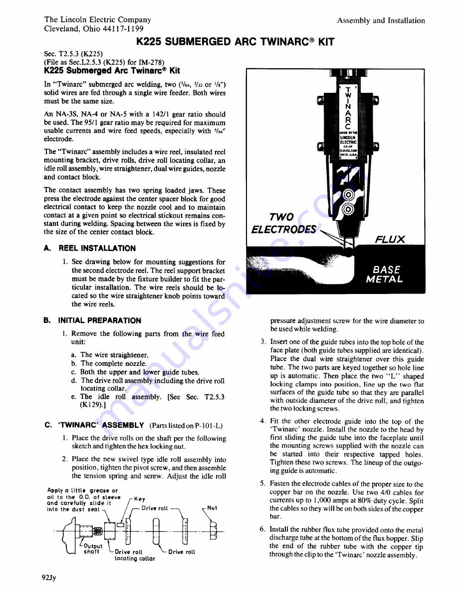 Lincoln Electric NA-5 Operator'S Manual Download Page 41