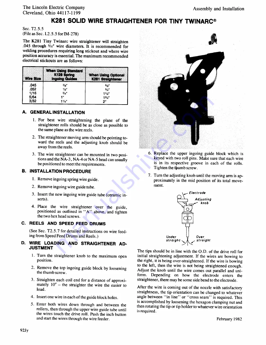 Lincoln Electric NA-5 Operator'S Manual Download Page 49