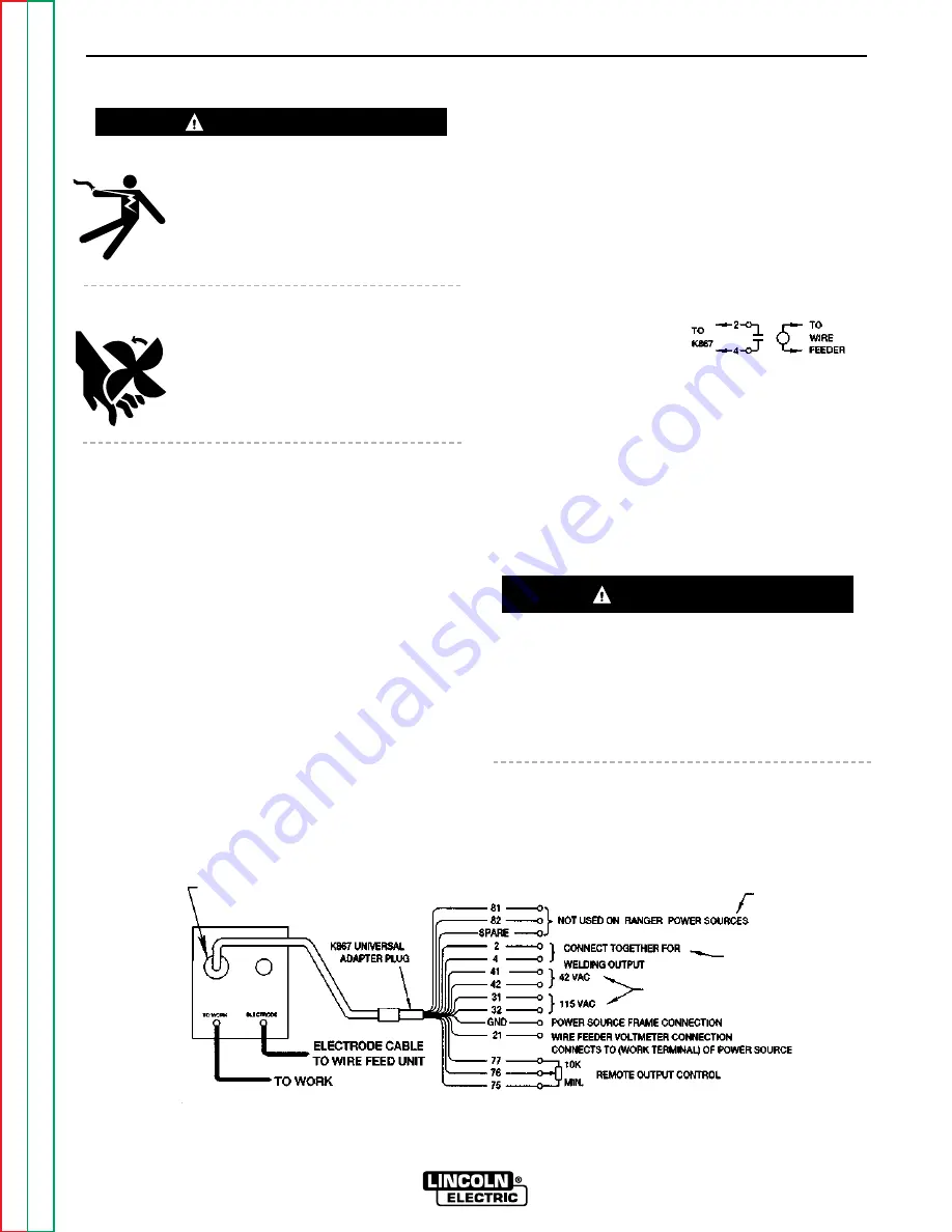 Lincoln Electric RANGER 10-LX Service Manual Download Page 34