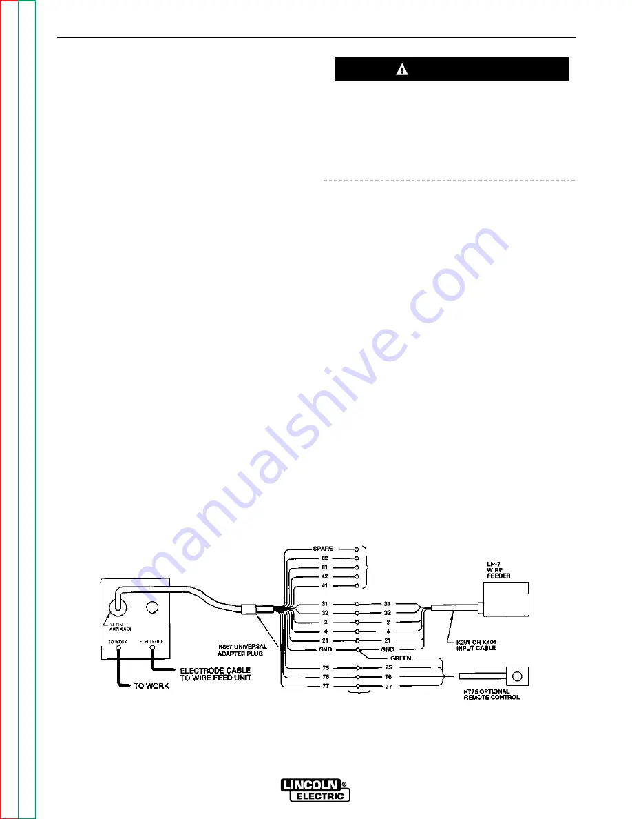 Lincoln Electric RANGER 10-LX Service Manual Download Page 37