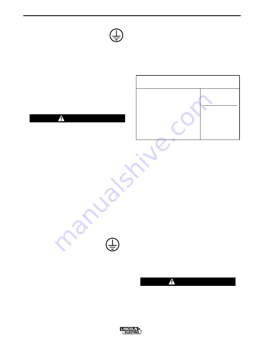 Lincoln Electric Ranger 200 Operator'S Manual Download Page 13