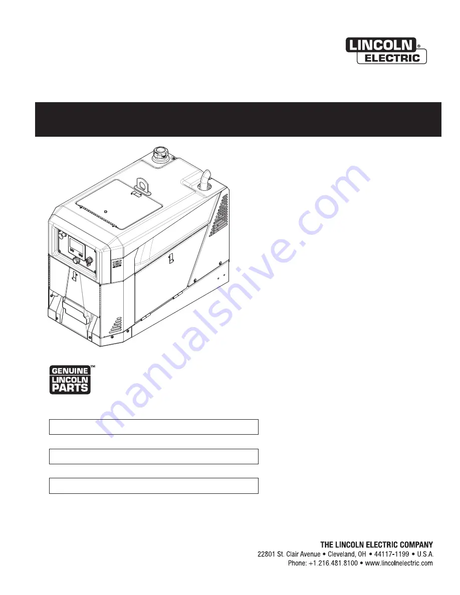 Lincoln Electric Ranger 260MPX Operator'S Manual Download Page 1