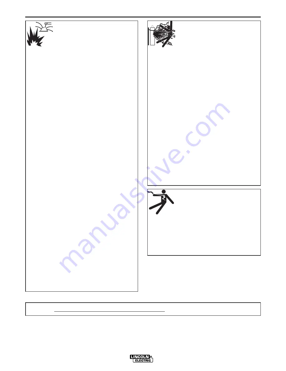 Lincoln Electric RANGER 305 D CE Operator'S Manual Download Page 4