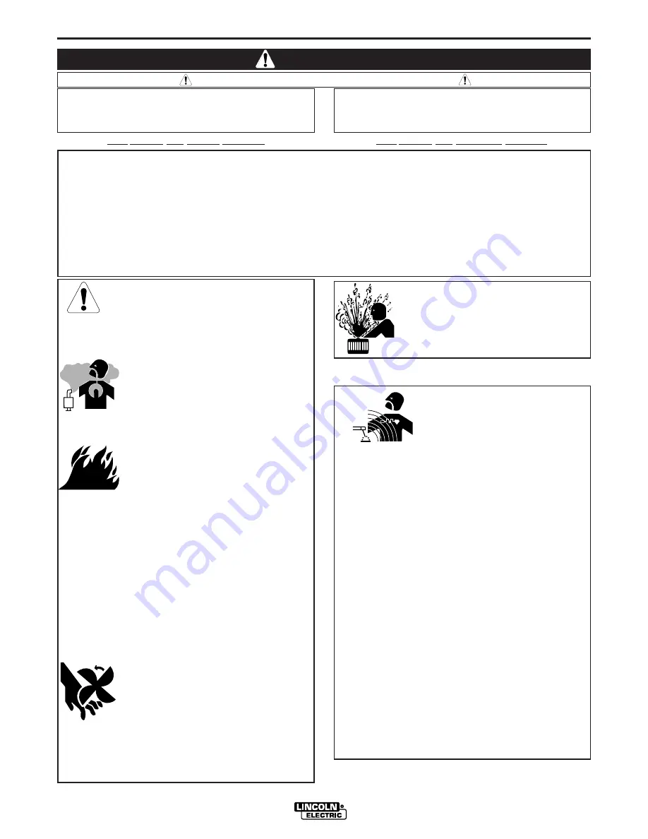 Lincoln Electric SHIELD-ARC SA-250 Operator'S Manual Download Page 2