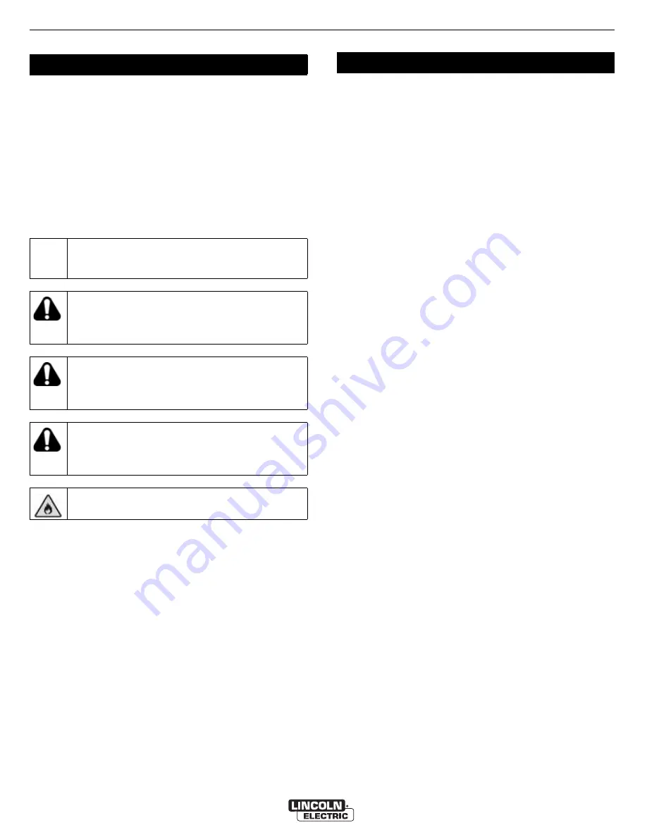 Lincoln Electric STATIFLEX 400-M Operator'S Manual Download Page 8