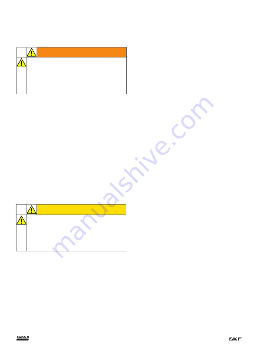 Lincoln SKF CLK Installation And Operation Manual Download Page 16