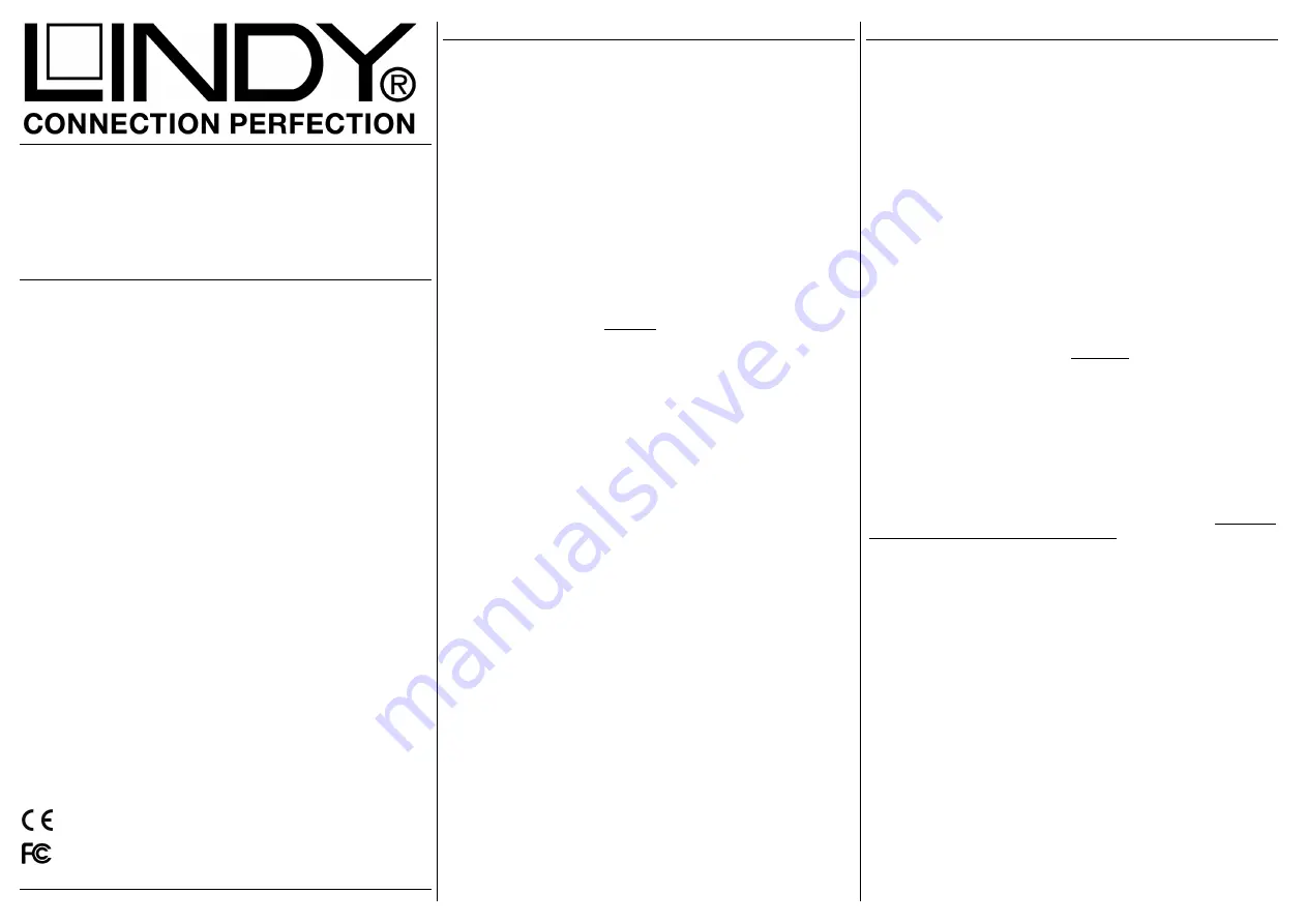 Lindy 42672 User Manual Download Page 1